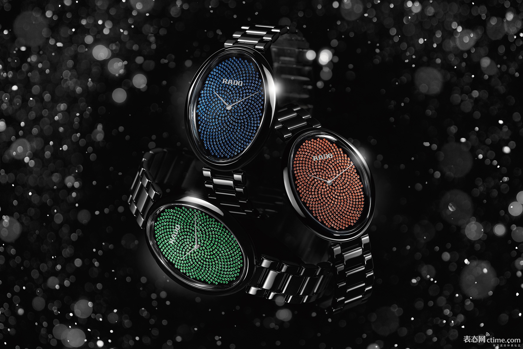 2014 Baselworld雷达依莎系列高科技陶瓷斐波那契触感腕表钻石限量款/缤纷色彩款