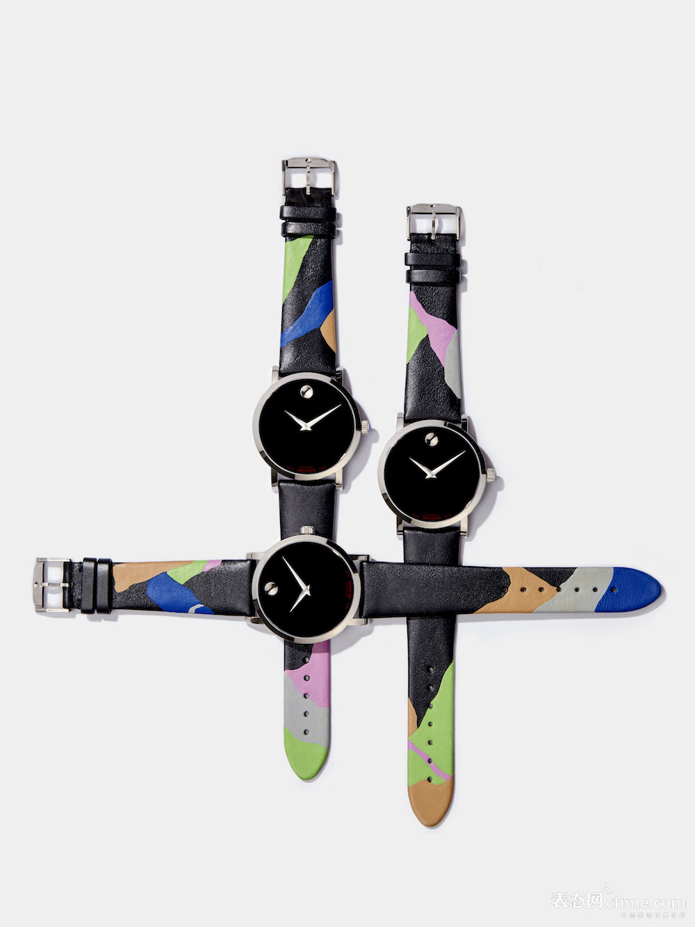艺术家林子楠为摩凡陀特别设计制作的三款腕表，将在京东拍卖.jpg