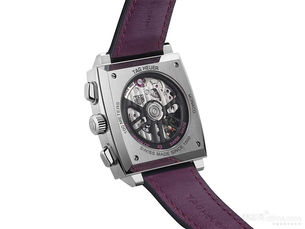 4. 泰格豪雅摩纳哥系列紫色表盘限量版腕表 CBL2118.jpg