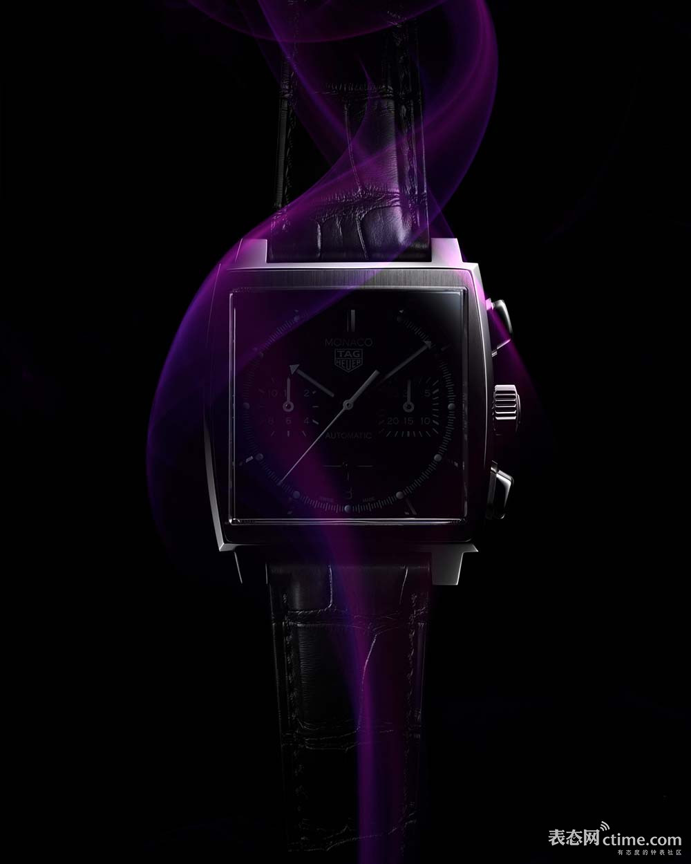 2. TAG HEUER泰格豪雅荣耀呈献摩纳哥系列（MONACO）紫色表盘限量版腕表.jpg