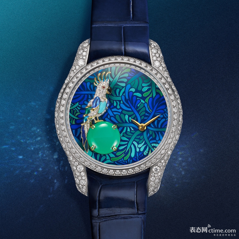蒂芙尼2026 Blue Book高级珠宝系列Hidden Garden花语秘境“天堂鸟”主题鹦鹉造型腕表.jpg