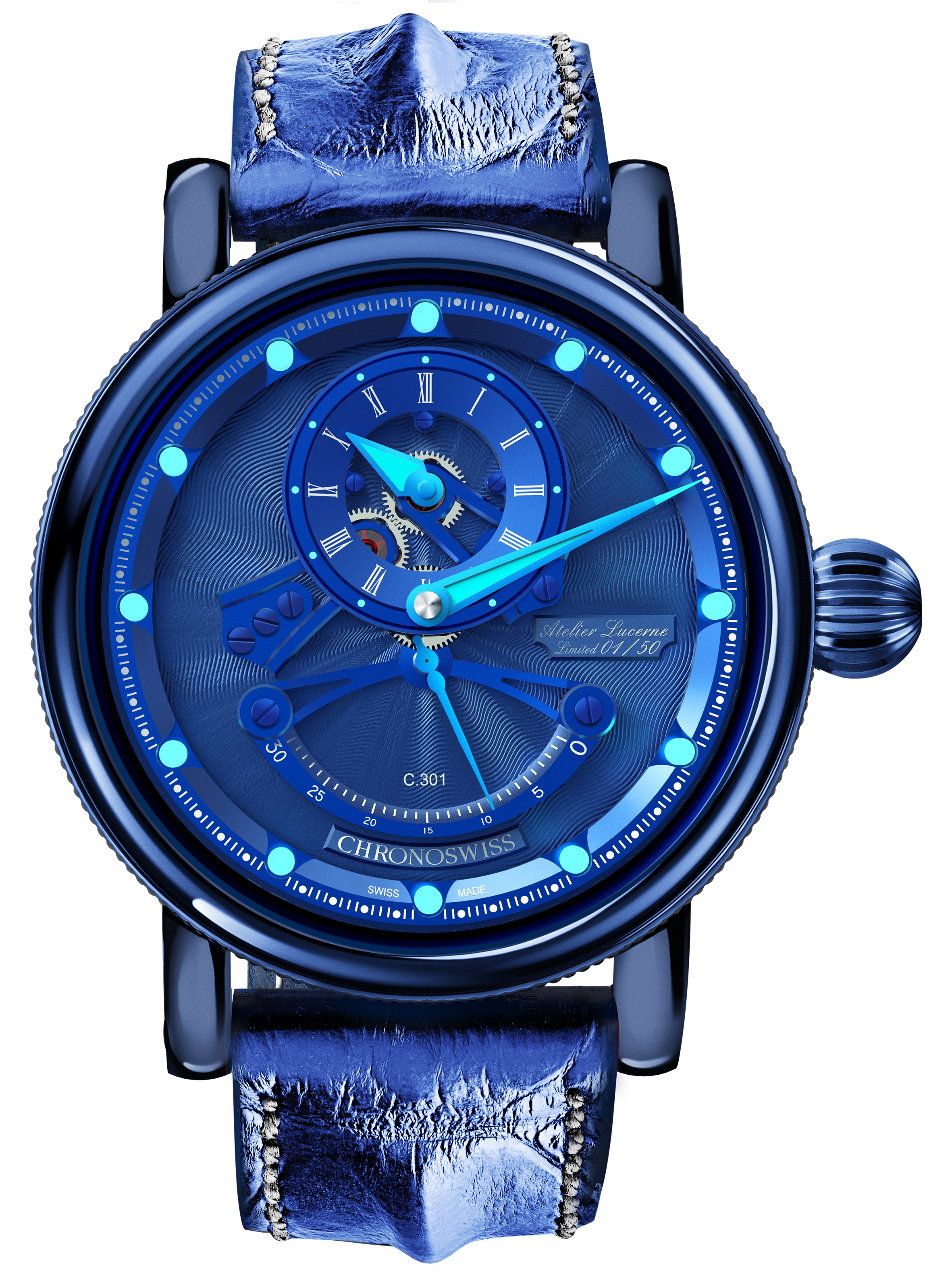 设计与传统工艺的完美融合,瑞宝首款开式齿轮款逆跳秒针(resec)腕表