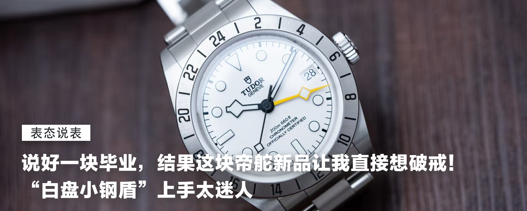 【表态说表】说好一块毕业，结果这块帝舵新品让我直接想破戒！黄金尺寸“白盘小钢盾”上手太迷人，是今年最心动的存在