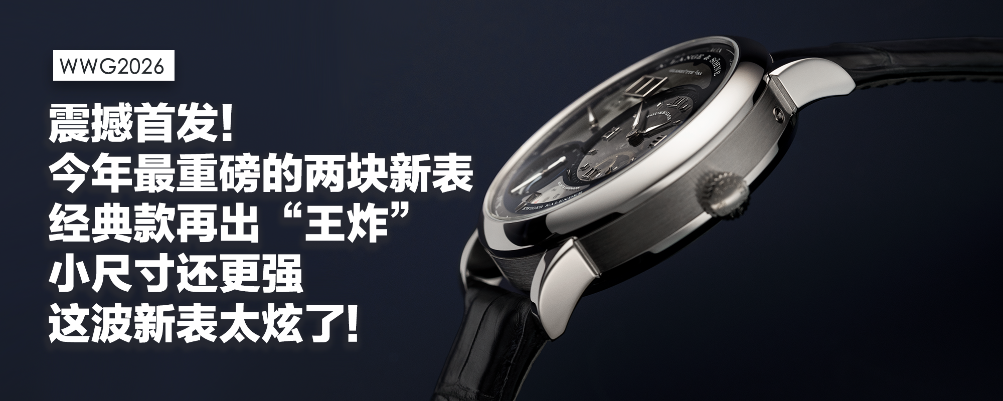 【WWG2026】震撼首发！今年最重磅的两块新表，经典款再出“王炸”，小尺寸还更强！这波新表太炫了